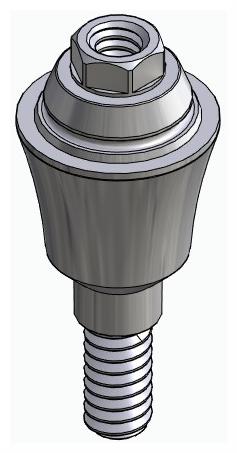 BIONIKA BIOLEVEL, Multi-unit abutment, straight, screwable, wide, LT2