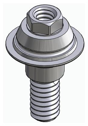 BIONIKA BIOLEVEL, Multi-unit abutment, straight, screwable, wide, LT2