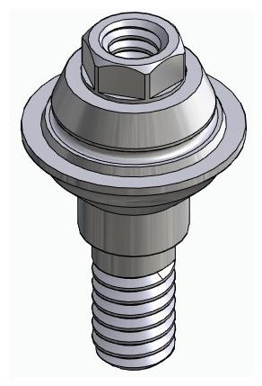 BIONIKA BIOLEVEL, Multi-unit abutment, straight, screwable, wide, LT2