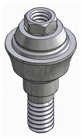 BIONIKA BIOLEVEL, Multi-unit abutment, straight, screwable, wide, LT2