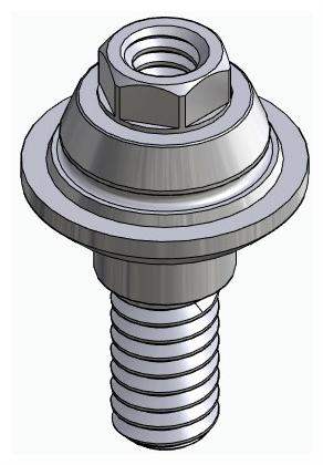 BIONIKA BIOLEVEL, Multi-unit abutment, straight, screwable, wide, LT2