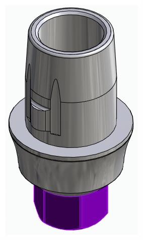 BIONIKA BIOLEVEL, Titanium base, positioned