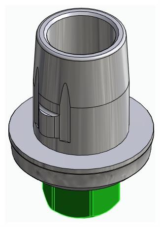 BIONIKA BIOLEVEL, Titanium base, positioned