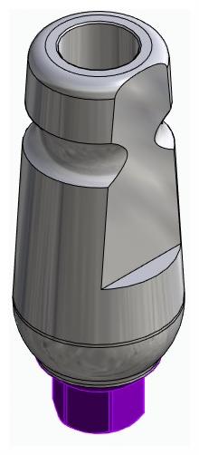 BIONIKA BIOLEVEL, Universal abutment, straight, IC, positioned