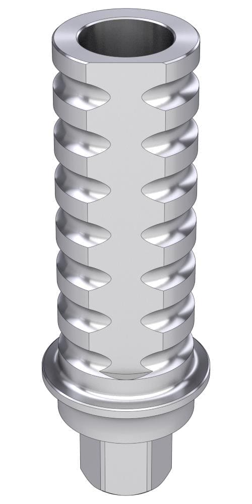 Pitt-Easy temporary abutment, positioned, implant level, 4.1 x L12 