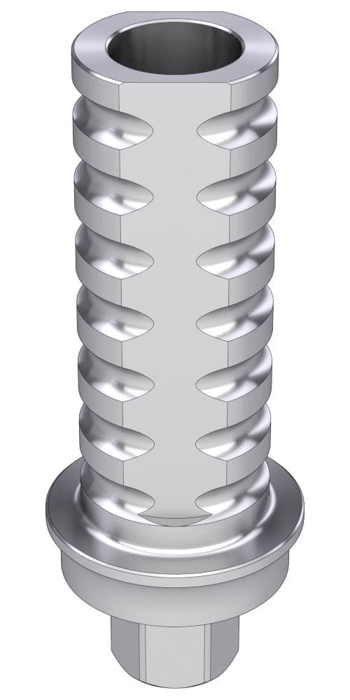 Pitt-Easy temporary abutment, positioned, implant level, 4.9 x L12 