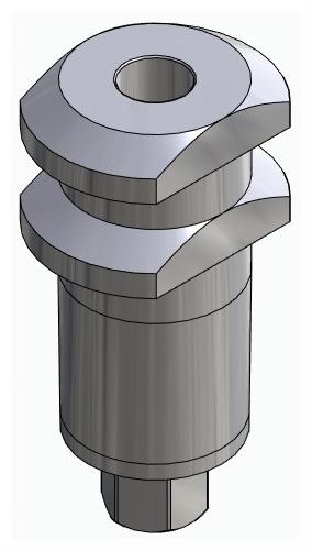 BIOPLANT, Impression coping for open tray, uniform, positioned