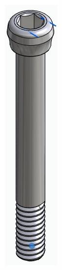 BIOPLANT, Impression coping screw, closed tray, short
