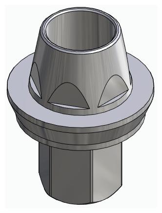 BIONIKA BIOPLANT, Multi-unit abutment, straight with through screw, positioned, narrow, LT2.7