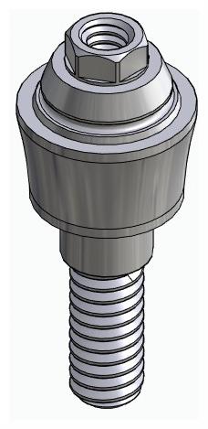 BIOPLANT, Multi-unit abutment, straight, screwable, wide, LT2