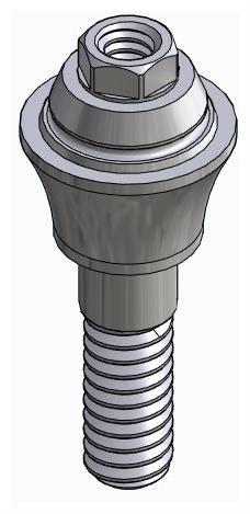 BIOPLANT, Multi-unit abutment, straight, screwable, wide, LT2