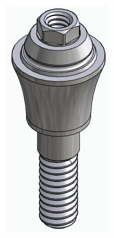 BIOPLANT, Multi-unit abutment, straight, screwable, wide, LT2