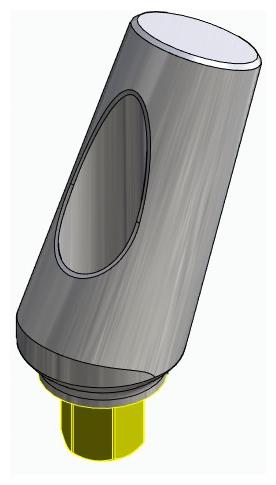 BIOPLANT, Universal abutment, angled, positioned, type-B