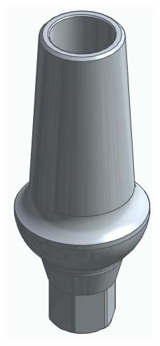 BIONIKA CORTICAL, Anatomic abutment, straight, positioned
