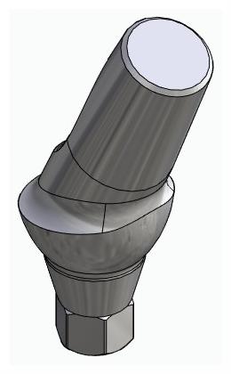 BIONIKA CORTICAL, Anatomic abutment, angled, 25°, positioned, type-A