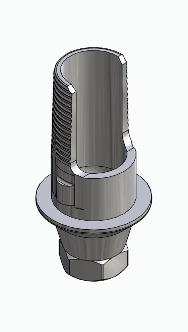 BIONIKA ECOPLANT, Flexi base, implant level, positioned, type-A