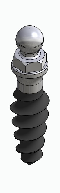 BIONIKA SLIM, Implant, stabile, ball head, normal