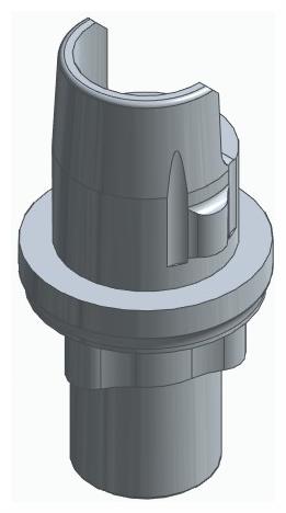 BIONIKA RP, Flexi base, implant level, positioned, type-A