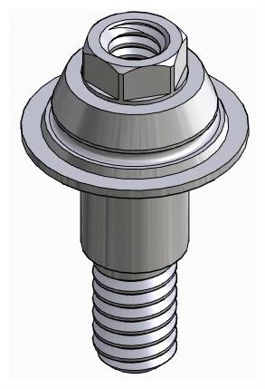 BIONIKA RP, Multi-unit abutment, straight, screwable, wide, LT2