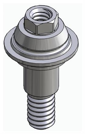 BIONIKA RP, Multi-unit abutment, straight, screwable, wide, LT2