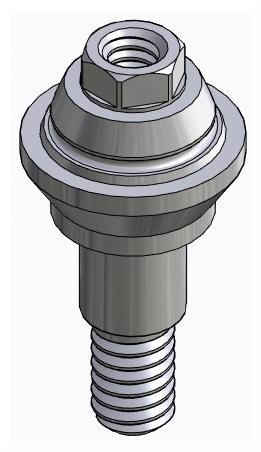 BIONIKA RP, Multi-unit abutment, straight, screwable, wide, LT2
