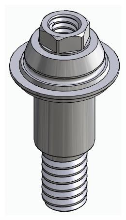 BIONIKA RP, Multi-unit abutment, straight, screwable, wide, LT2