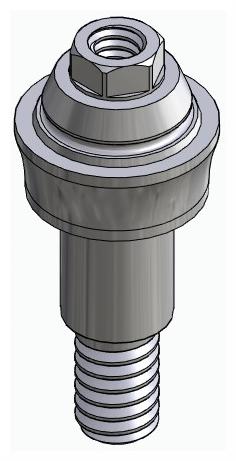 BIONIKA RP, Multi-unit abutment, straight, screwable, wide, LT2