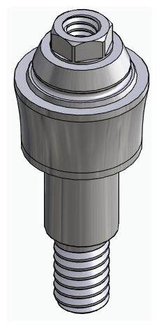 BIONIKA RP, Multi-unit abutment, straight, screwable, wide, LT2