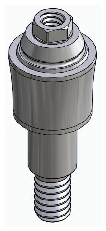 BIONIKA RP, Multi-unit abutment, straight, screwable, wide, LT2