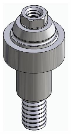 BIONIKA RP, Multi-unit abutment, straight, screwable, wide, LT2