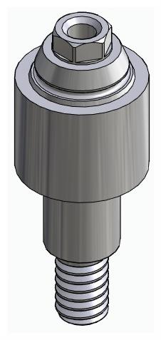 BIONIKA RP, Multi-unit abutment, straight, screwable, wide, LT2