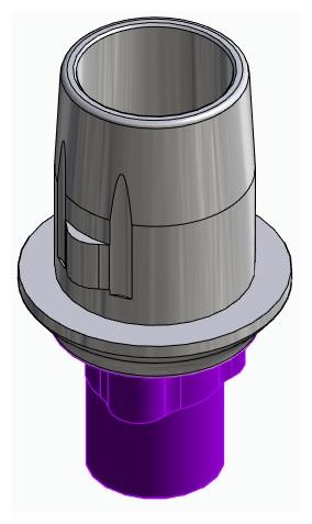 BIONIKA RP, Titanium base, positioned