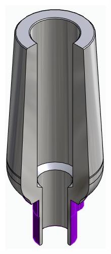 BIONIKA RP, Universal abutment, straight, positioned