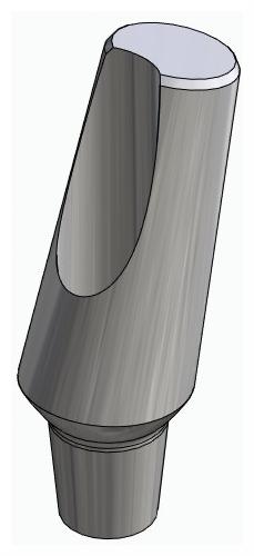 BIONIKA CA, Narrow abutment, angled, non-positioned