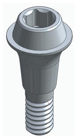 BIONIKA CA, Multi-unit abutment, straight, screwable, narrow