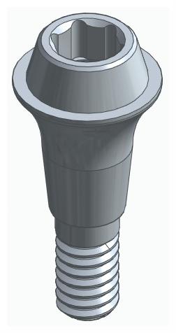 BIONIKA CA, Multi-unit abutment, straight, screwable, narrow