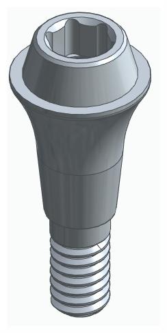 BIONIKA CA, Multi-unit abutment, straight, screwable, narrow