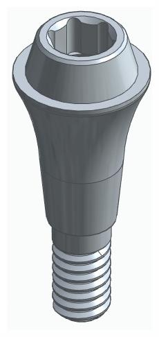 BIONIKA CA, Multi-unit abutment, straight, screwable, narrow
