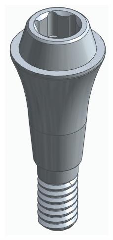 BIONIKA CA, Multi-unit abutment, straight, screwable, narrow