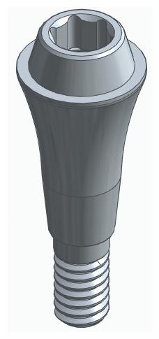 BIONIKA CA, Multi-unit abutment, straight, screwable, narrow