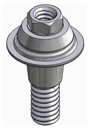 BIONIKA CA, Multi-unit abutment, straight, screwable, wide, LT2