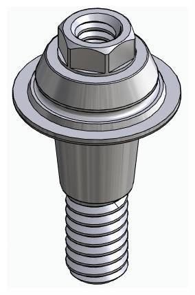 BIONIKA CA, Multi-unit abutment, straight, screwable, wide, LT2