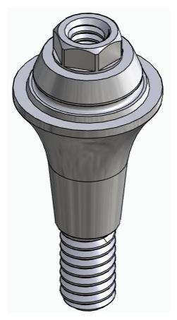 BIONIKA CA, Multi-unit abutment, straight, screwable, wide, LT2