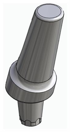 BIONIKA CX, Anatomic abutment, angled, 15°, positioned, type-A