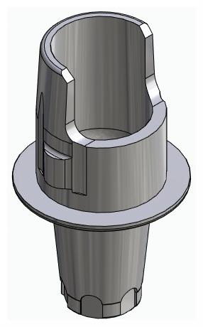 BIONIKA CX, Flexi base, implant level, positioned, type-A