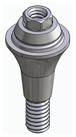 BIONIKA CX, Multi-unit abutment, straight, screwable, wide, LT2