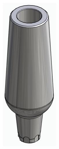 BIONIKA CX, Universal abutment, straight, positioned