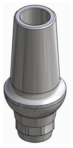 BIONIKA ST, Anatomic abutment, straight, positioned