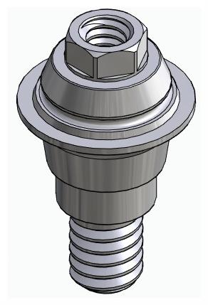BIONIKA ST, Multi-unit abutment, straight, screwable, wide, LT2