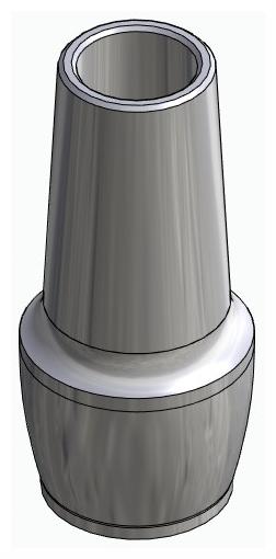 BIONIKA BR, Anatomic abutment, straight, positioned